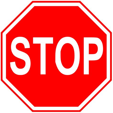 free stop sign clipart